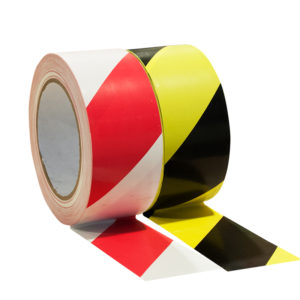 Striped PVC tape