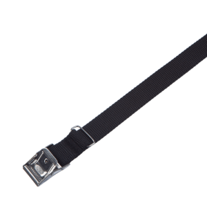 Arno strap 25 mm PE black with stainless buckle